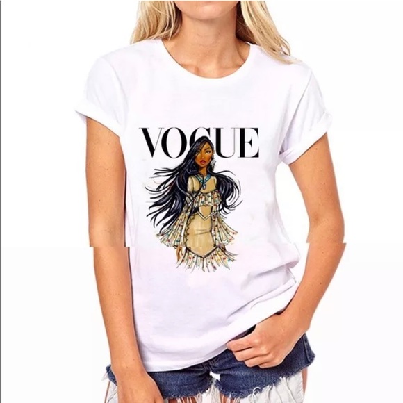 Tops - Vogue Shirt Princess Pocahontas Style Girly Trendy